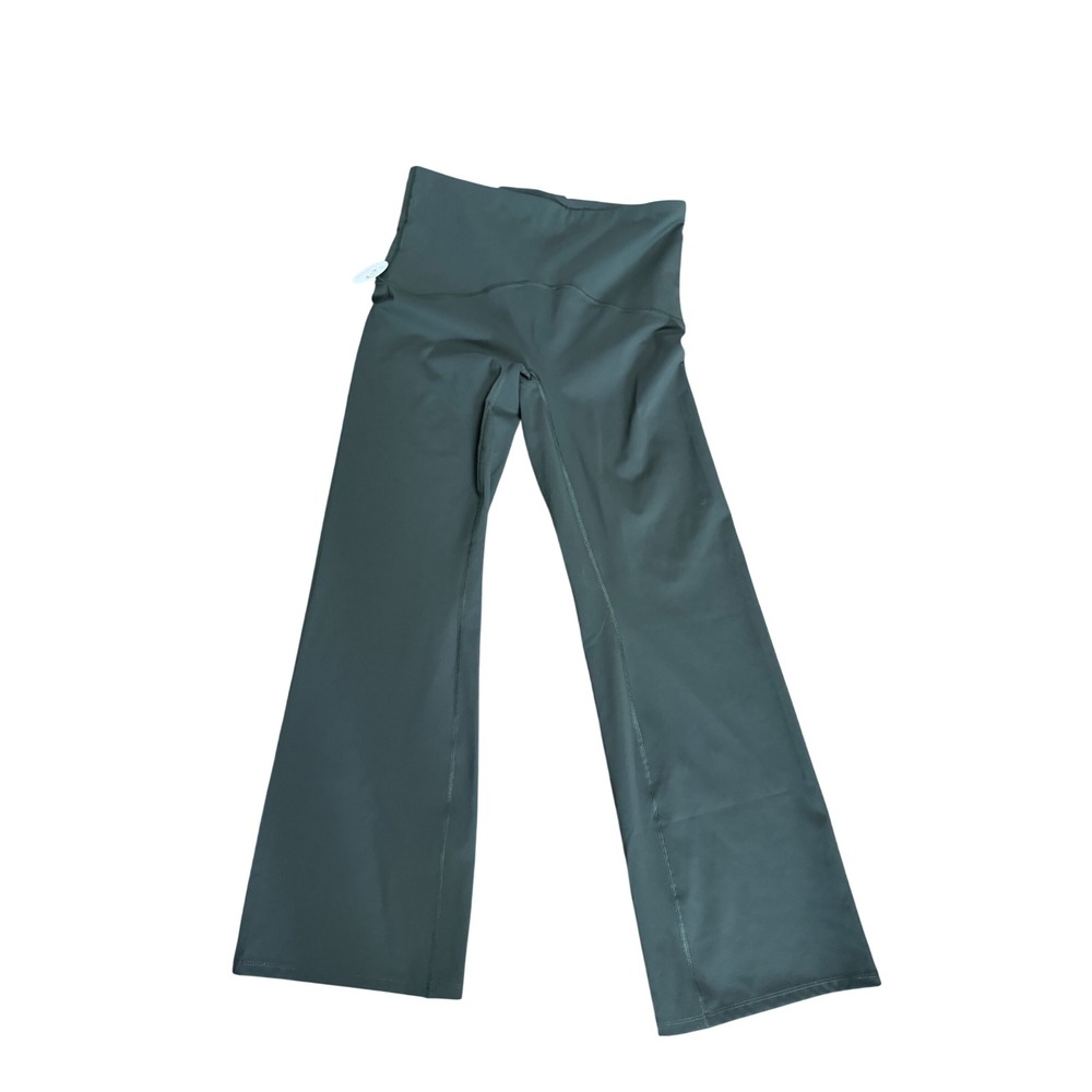 Spanx Booty Boost Yoga Pant Dark Palm Green Flare Leg XL Petite 50243Q NEW